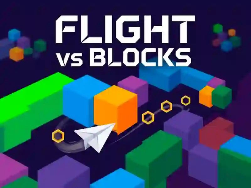 Lojë Flight vs Blocks në internet