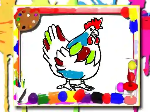 Lojë Chicken Coloring Book në internet