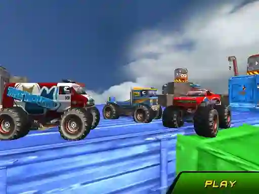 Lojë Monster Truck Stunts Sky Driving në internet
