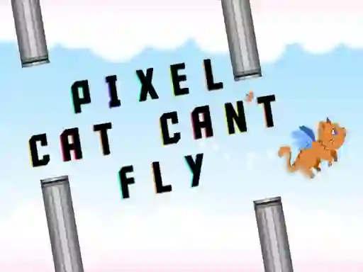 Lojë Pixel cat can't fly në internet