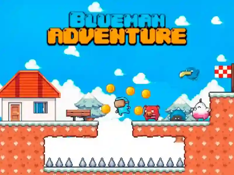 Lojë Blueman Adventure në internet