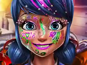 Lojë Dotted girl new year makeup në internet
