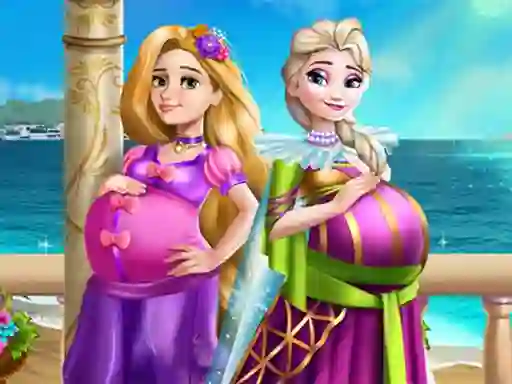 Lojë Palace Princesses Pregnant BFFS në internet