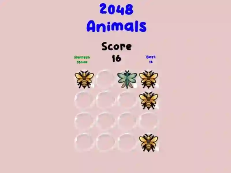 Lojë 2048 Animals në internet