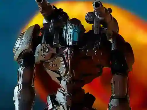 Lojë Metal Robot Puzzle në internet
