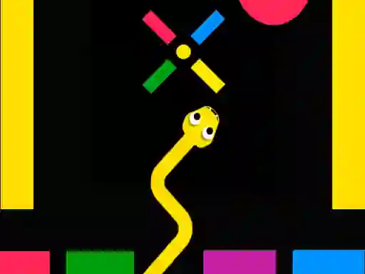 Lojë Color Slither Snake në internet