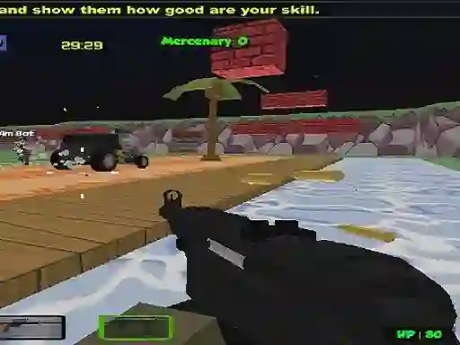 Lojë Blocky Combat Strike Zombie Multiplayer në internet