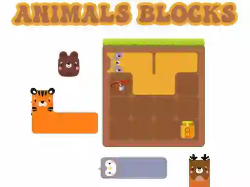 Lojë Animals Blocks në internet