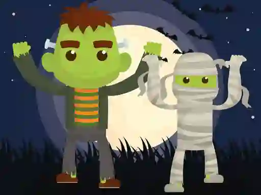 Lojë Vampires and Frankenstein Coloring në internet