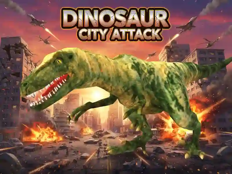Lojë Dinosaur City Attack në internet