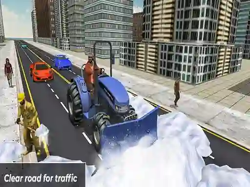 Lojë Grand Snow Clean Road Driving Simulator në internet
