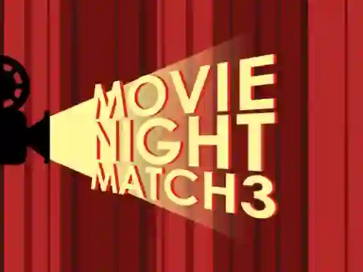 Lojë Movie Night Match 3 në internet