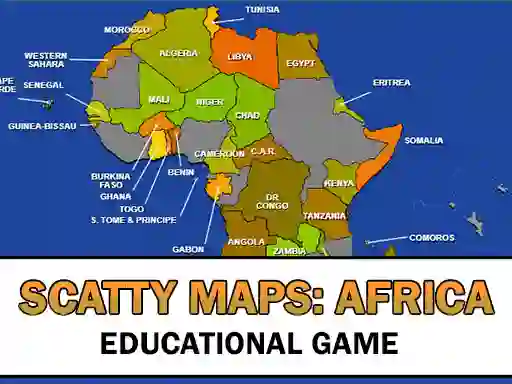 Lojë Scatty Maps Africa në internet