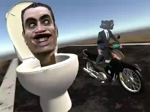 Lojë Skibidi Toilet Moto Bike Racing 2 në internet