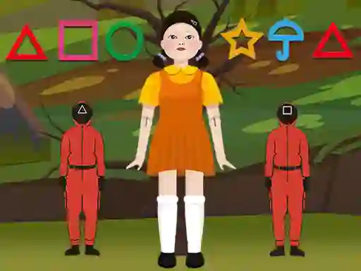 Lojë Squid Game Hidden Signs në internet