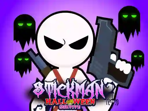 Lojë Stickman Halloween Survive në internet