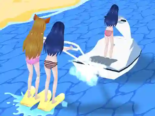 Lojë Girl Surfer 3D në internet