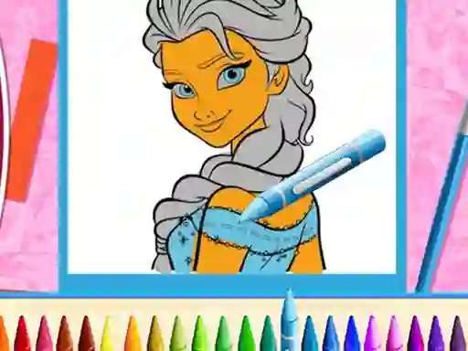 Lojë The Princess Sisters Coloring në internet