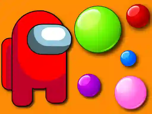 Lojë Among Them Bubble Shooter në internet