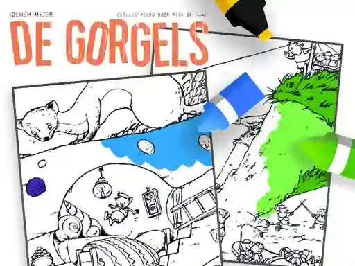 Lojë Coloring Gorgels në internet