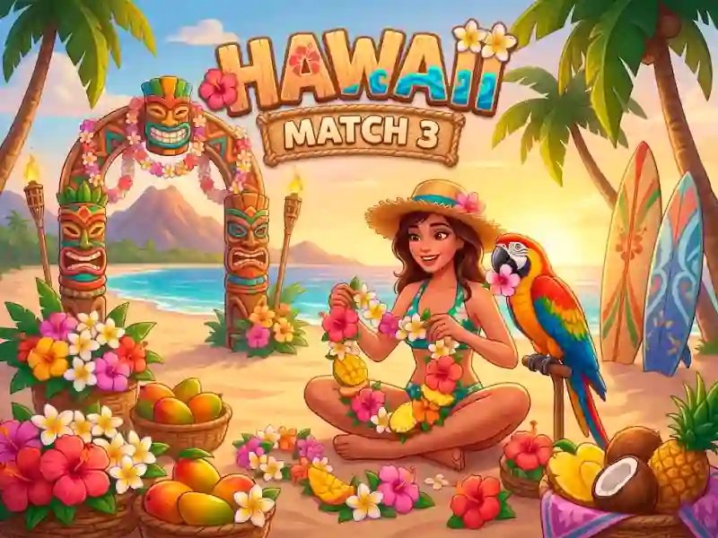 Lojë Hawaii Match 3 në internet