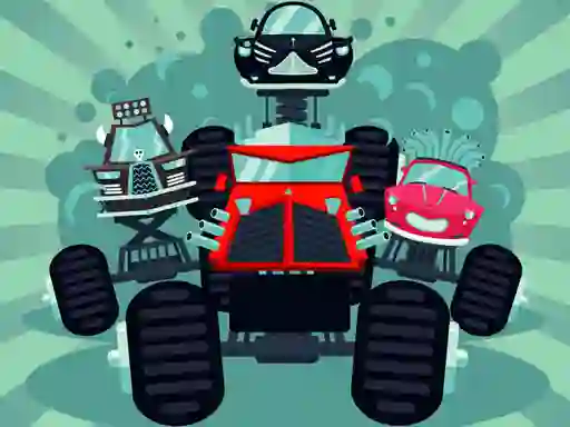 Lojë Crazy Monster Trucks Memory në internet