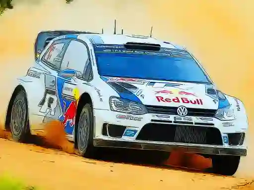 Lojë Rally Car Driving Jigsaw në internet