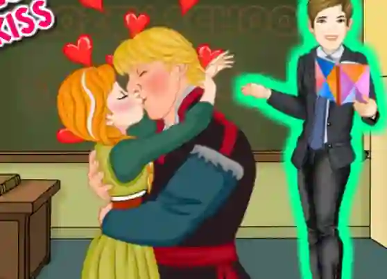 Lojë Ice Princess School Kiss në internet