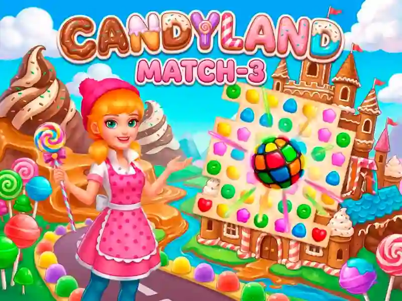 Lojë Candyland: Match-3 në internet