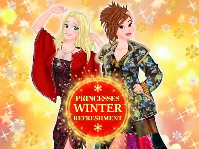 Lojë Princesses winter refreshment në internet