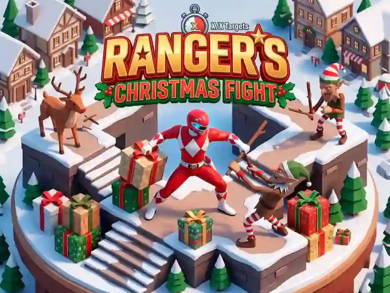 Lojë Power Rangers Christmas run në internet
