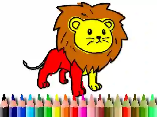 Lojë Back To School: Lion Coloring Book në internet
