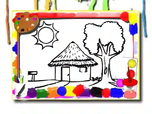Lojë Back To School: House Coloring Book në internet