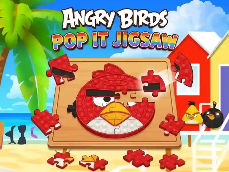 Lojë Angry Birds Pop It Jigsaw në internet