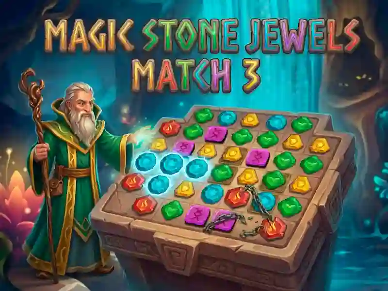 Lojë Magic Stone Jewels Match 3 në internet