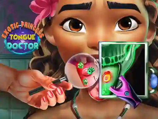Lojë Exotic Princess Tongue Doctor në internet