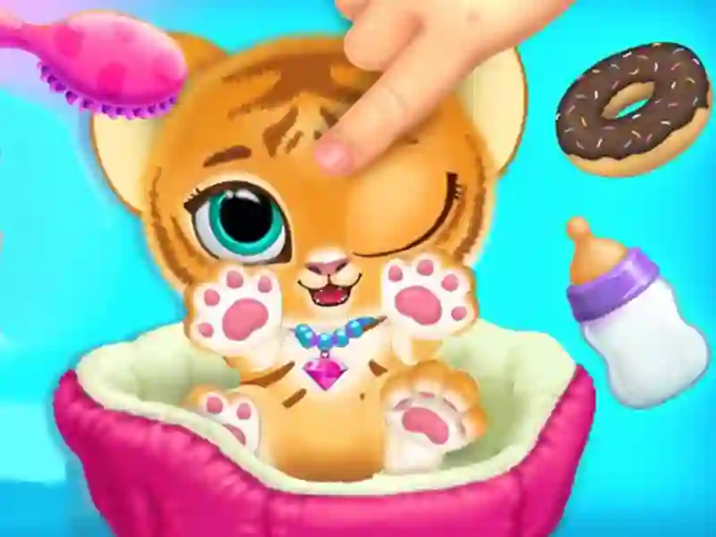 Lojë Baby Tiger Care në internet