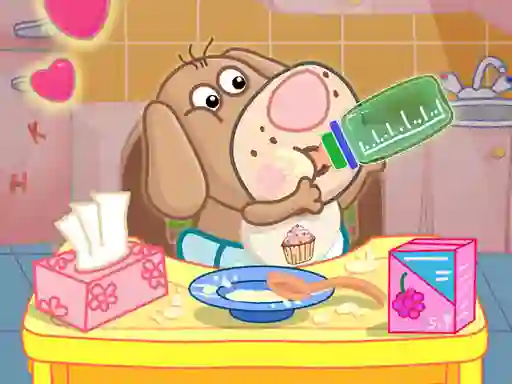 Lojë Hippo Baby Care Game në internet