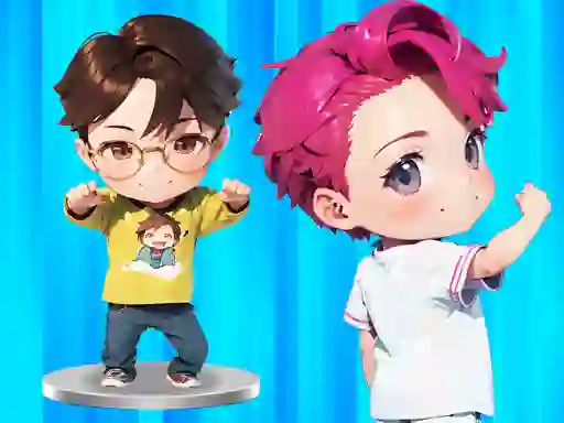 Lojë BTS Chibi Claw Machine në internet