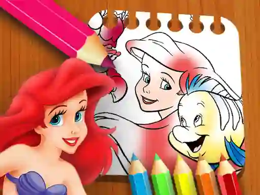 Lojë The Little Mermaid Coloring Book në internet