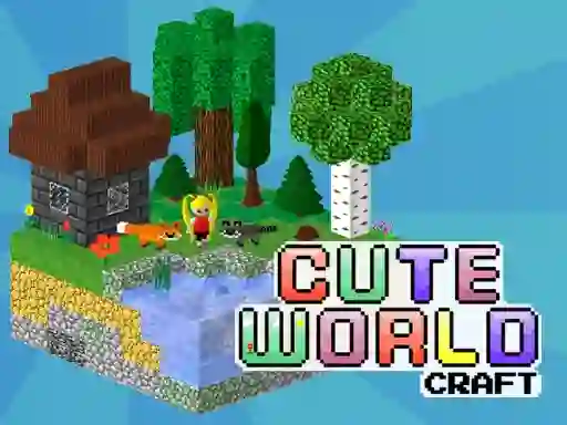 Lojë Cute World Craft në internet