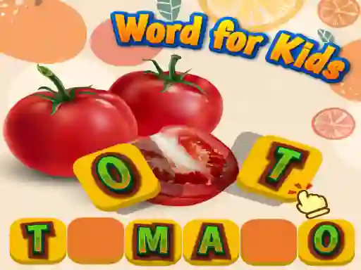 Lojë Fruits and Vegetables Word for Kids në internet