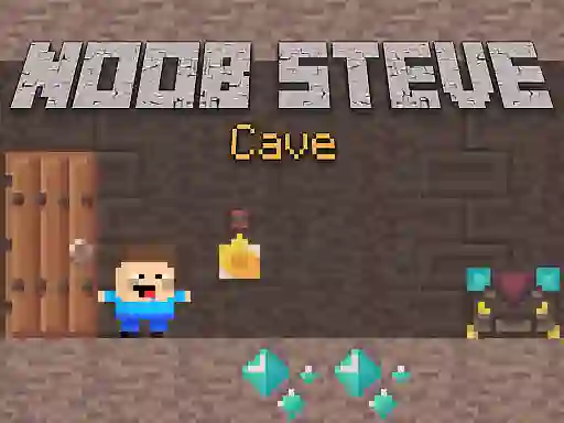Lojë Noob Steve Cave në internet