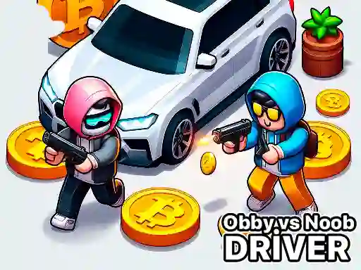 Lojë Obby vs Noob Driver në internet