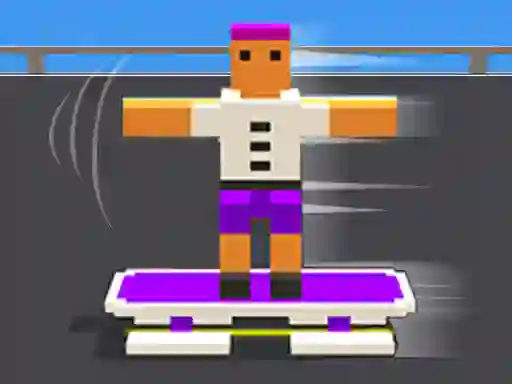 Lojë Blocky Skater Rush në internet