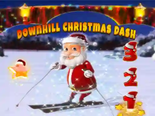 Lojë Downhill Christmas Dash në internet