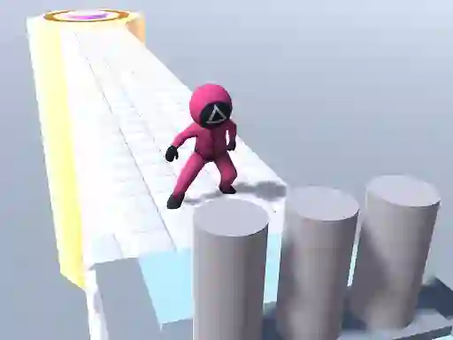 Lojë Squid Gamer Runner Obstacle në internet