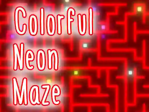Lojë Colorful Neon Maze në internet