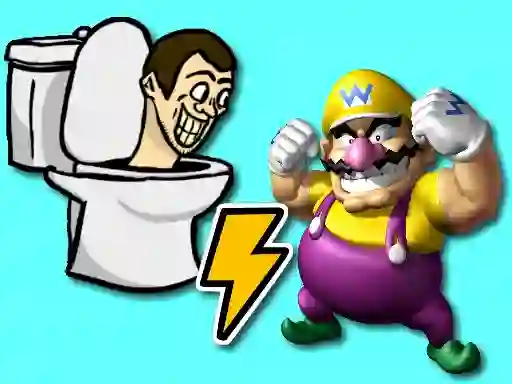 Lojë Skibidi Toilet vs Wario në internet