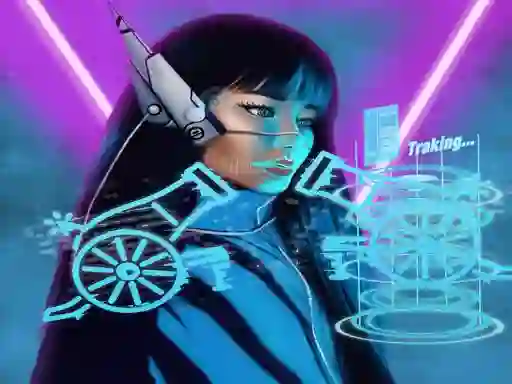 Lojë Neon Cannon në internet